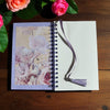 Bouquets and butterflies mid-sized spiral journal